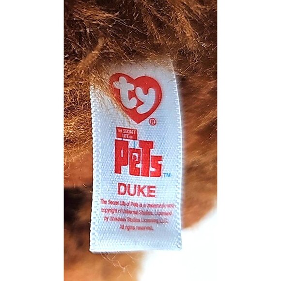 Ty Beanie Baby 2016 Duke From The Secret Life Of Pets Plush Toy 9" Length - Picture 8 of 8